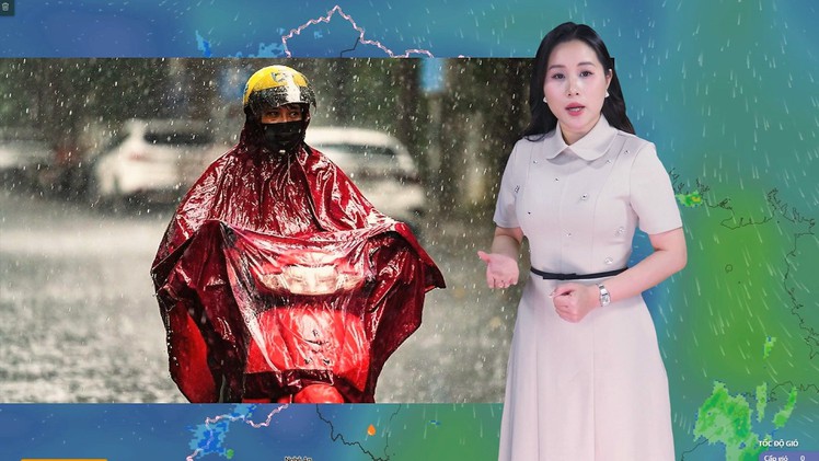 Thời tiết đêm 9 ngày 10-6: Gió mùa đông bắc, Bắc Bộ có nơi mưa to; Nam Bộ mưa chiều