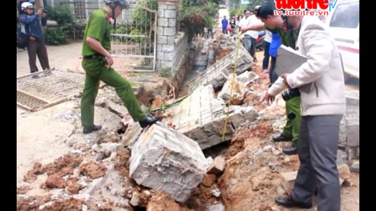 Đà Lạt - Ta luy lại sập, đè chết hai công nhân