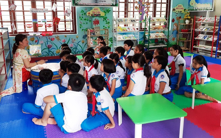 Thư viện thân thiện của những cô cậu trò tiểu học