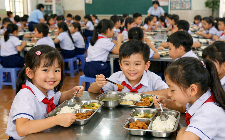 Lo thực phẩm bẩn vào trường học, nhiều trường ở quận 7 cũ (TP.HCM) dừng bữa ăn bán trú