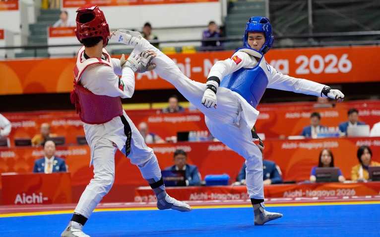 Đối kháng taekwondo Việt Nam thất bại nặng nề ở Asiad 2026