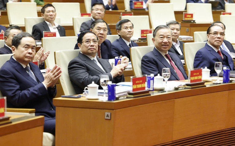 Tổng Bí thư Tô Lâm và nhiều lãnh đạo dự Hội nghị quán triệt nghị quyết Đại hội XIV của Đảng