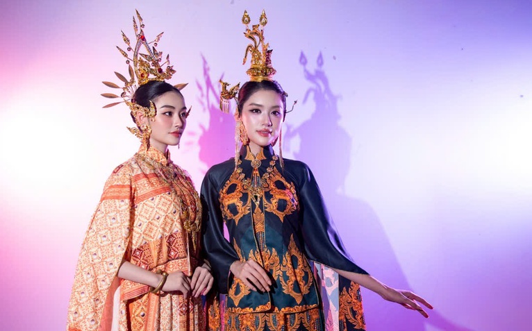 Việt Hùng kể chuyện văn hóa Chăm Pa trên tà áo dài Việt