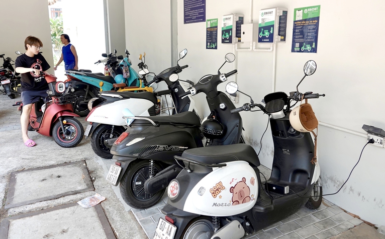 Chung cư phải có khu riêng cho xe điện