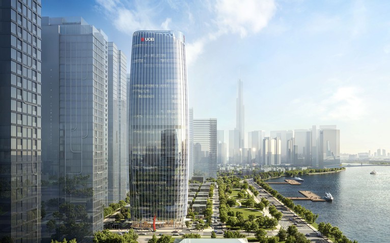 UOB đầu tư 450 triệu USD xây trụ sở ở Trung tâm Tài chính quốc tế TP.HCM