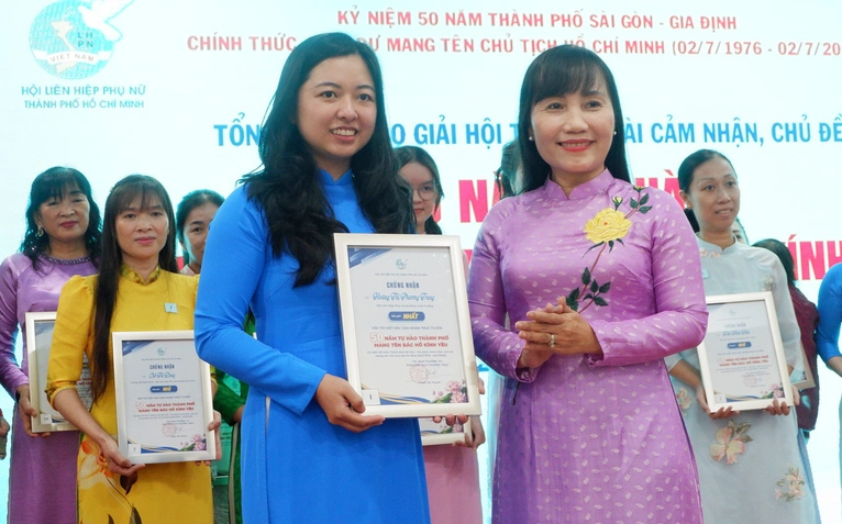 Hoàng Thị Phương Trang - giải nhất thi viết trực tuyến '50 năm thành phố mang tên Bác Hồ kính yêu'