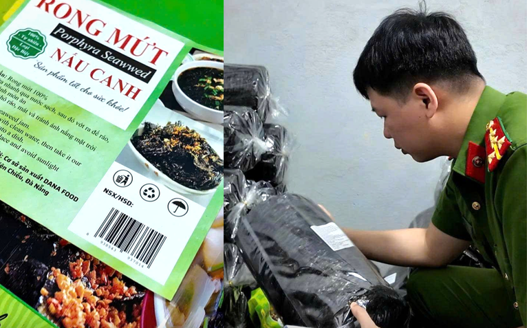 'Phù phép' rong biển khô Trung Quốc thành 'hàng Việt' để bán cho người tiêu dùng