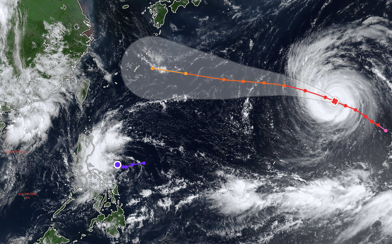 Bão Dolphin hướng về Trung Quốc, phía đông Philippines sắp có thêm bão mới