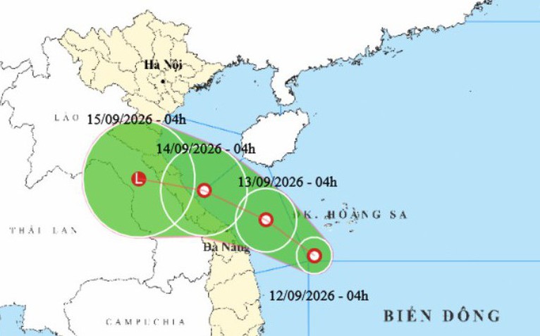 Áp thấp nhiệt đới vừa hình thành, Hà Tĩnh đến Quảng Ngãi đang mưa lớn
