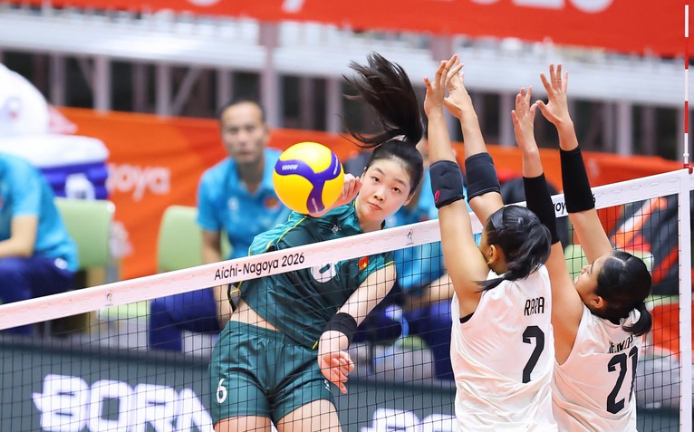 Bóng chuyền nữ Việt Nam chia tay Asiad 20 bằng chiến thắng tưng bừng