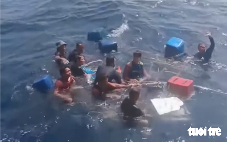 32 fishermen saved from distressed fishing boat in Vietnam drink their own urine to survive