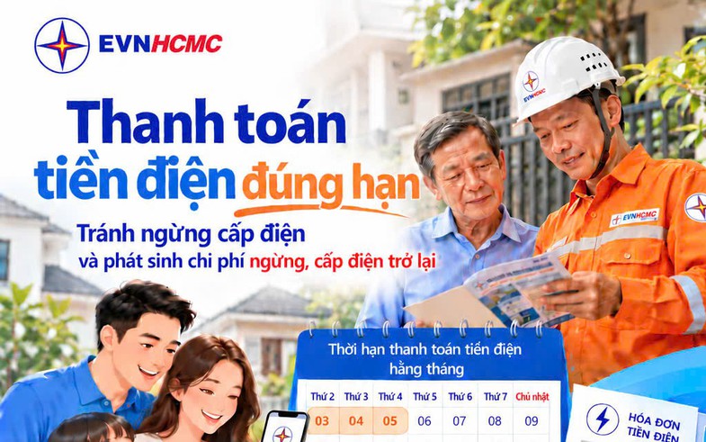 EVNHCMC ban hành đơn giá ngừng, cấp điện trở lại