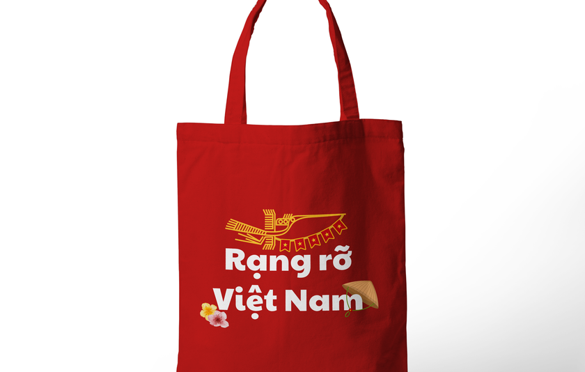 [T001] TÚI TOTE TUỔI TRẺ "RẠNG RỠ VIỆT NAM" - ĐỎ