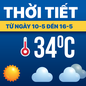 Dự báo thời tiết từ 10-5 đến 16-5: Bắc Bộ, Trung Bộ nắng nóng, Nam Bộ vào mùa mưa