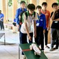 Học sinh hào hứng tranh tài tại cuộc thi đua xe thế năng