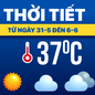Dự báo thời tiết từ 31-5 đến 6-6: Bắc Bộ, Trung Bộ nắng nóng diện rộng, Nam Bộ mưa chiều